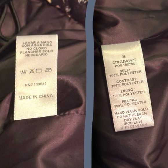 ✨HP✨EUC Vernacular Floral Back/Yellow Puff Sleeve Varsity Jacket. Small - Picture 12 of 13